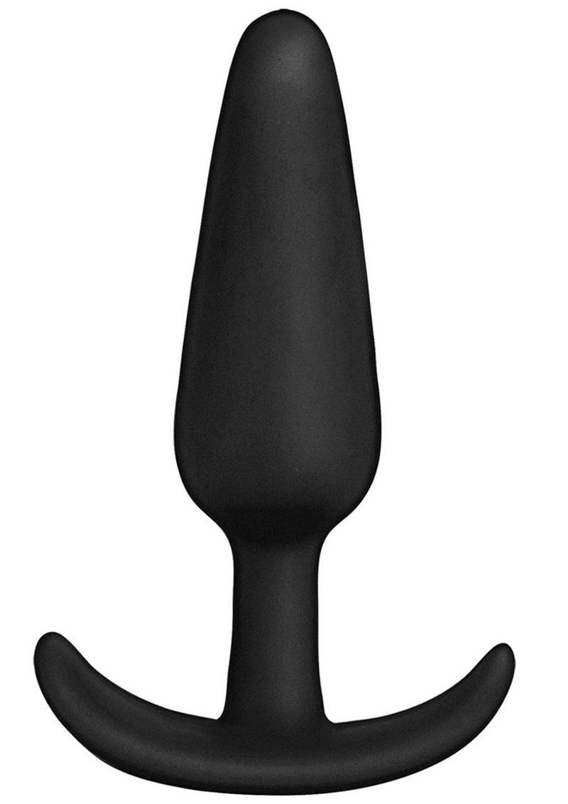 In a Bag Silicone Anal Plug 5in - Black