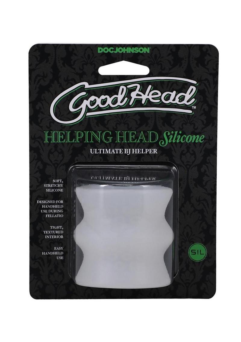 GoodHead Helping Head Silicone Stroker - Frost