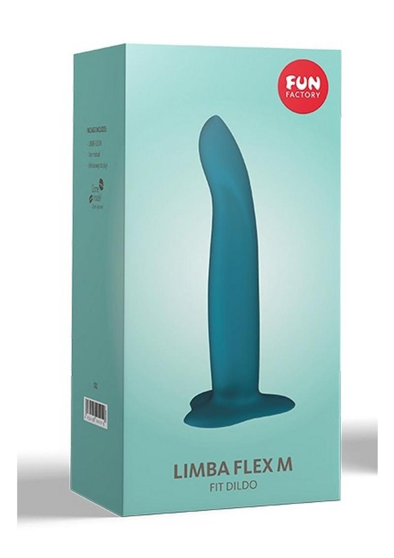 Limba M Silicone Fit Dildo Posable With Suction Cup Base - Deep Sea Blue