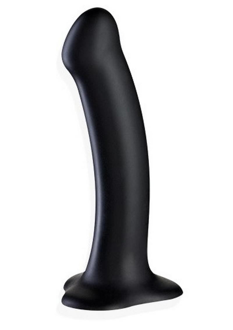 Magnum Silicone Dildo with Suction Cup Base - Black
