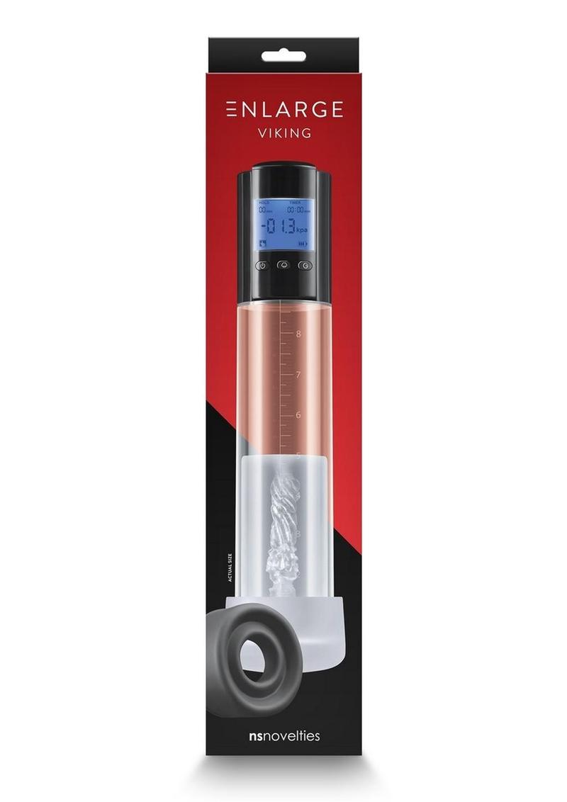 Enlarge Viking Rechargeable Penis Pump - Black/Clear