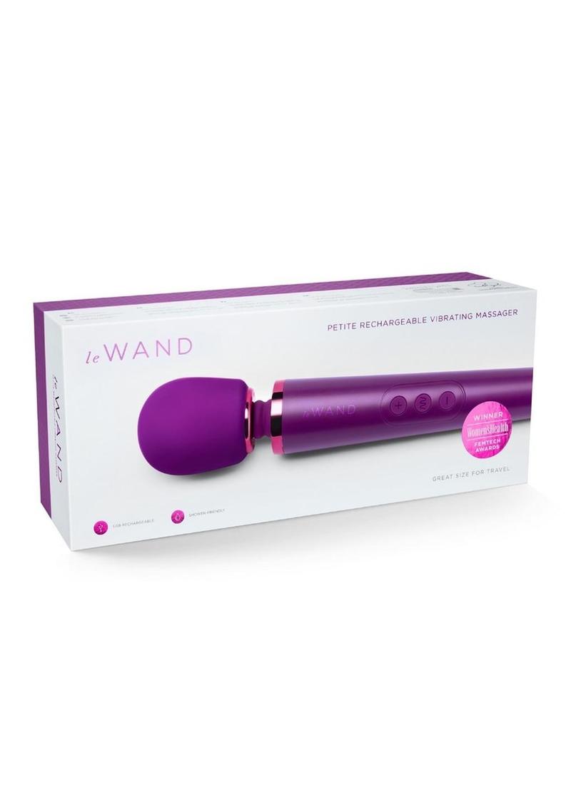 Le Wand Petite Rechargeable Silicone Vibrating Massager - Cherry