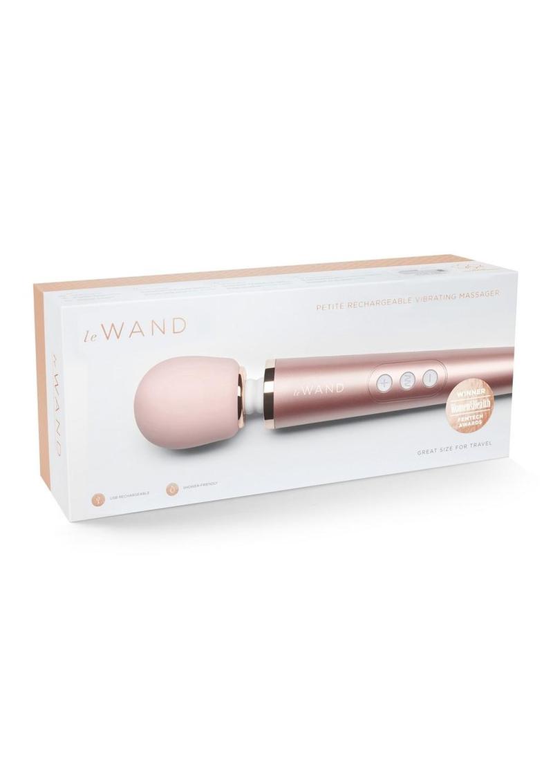 Le Wand Petite Rechargeable Silicone Vibrating Massager - Rose Gold
