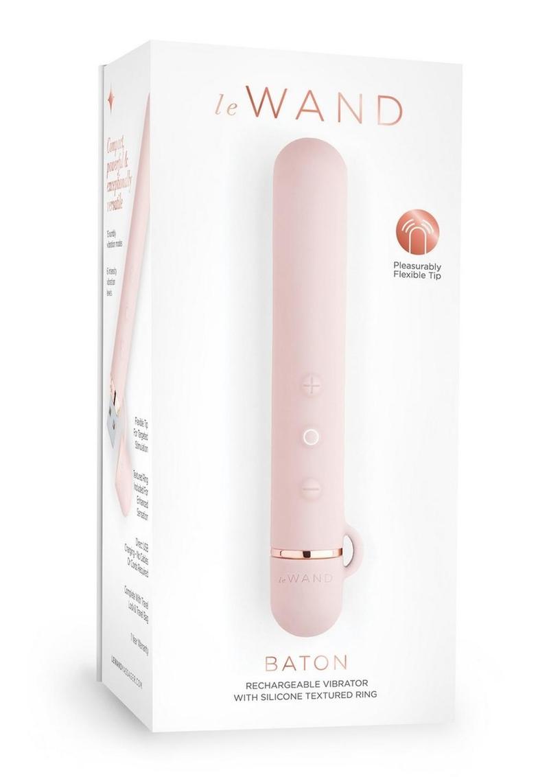Le Wand Baton Rechargeable Silicone Vibrator - Rose Gold