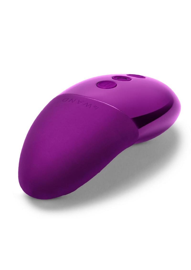 Le Wand Point Rechargeable Silicone Contoured Mini Vibrator - Cherry