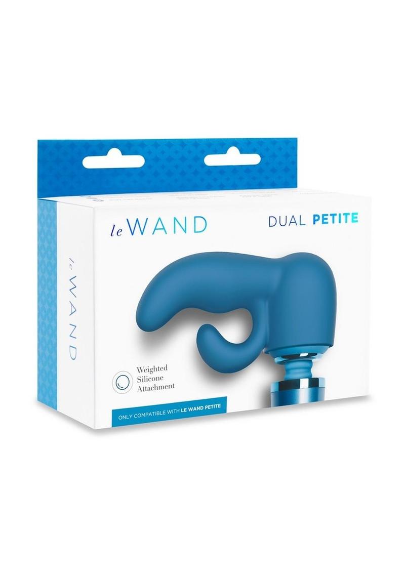 Le Wand Petite Dual Weighted Silicone Attachment - Blue