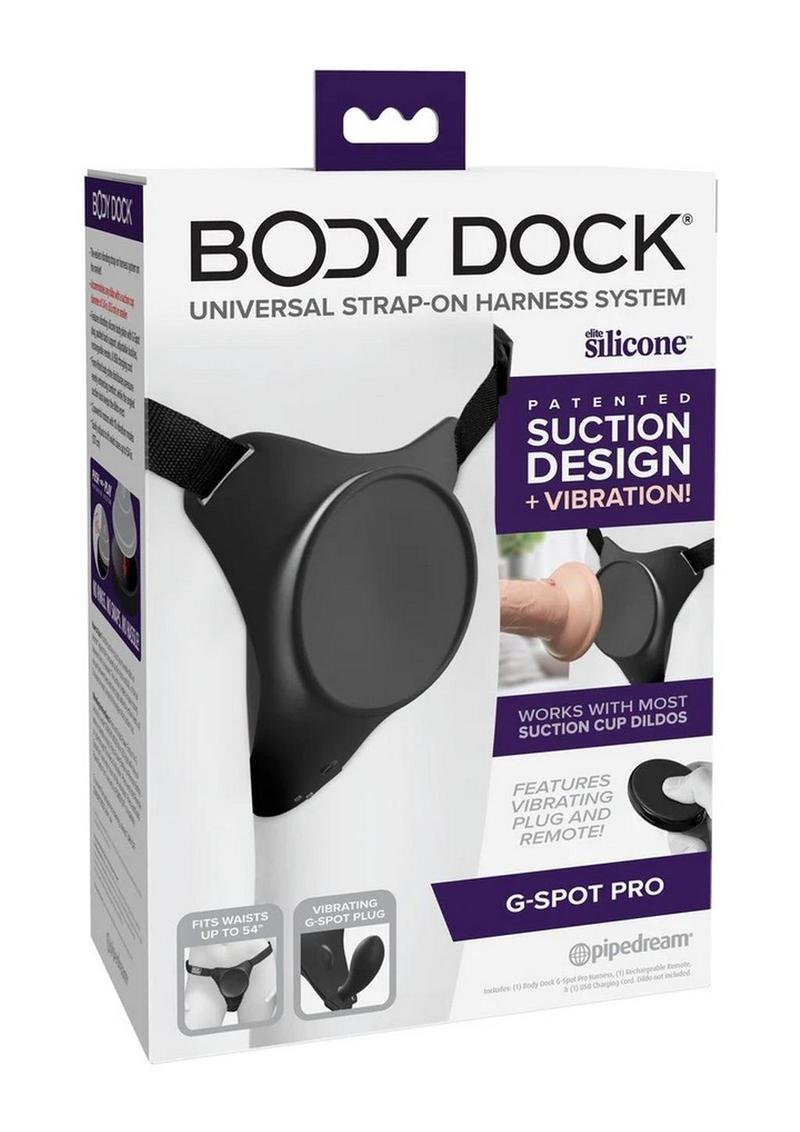 Body Dock G-Spot Pro Strap-On - Black