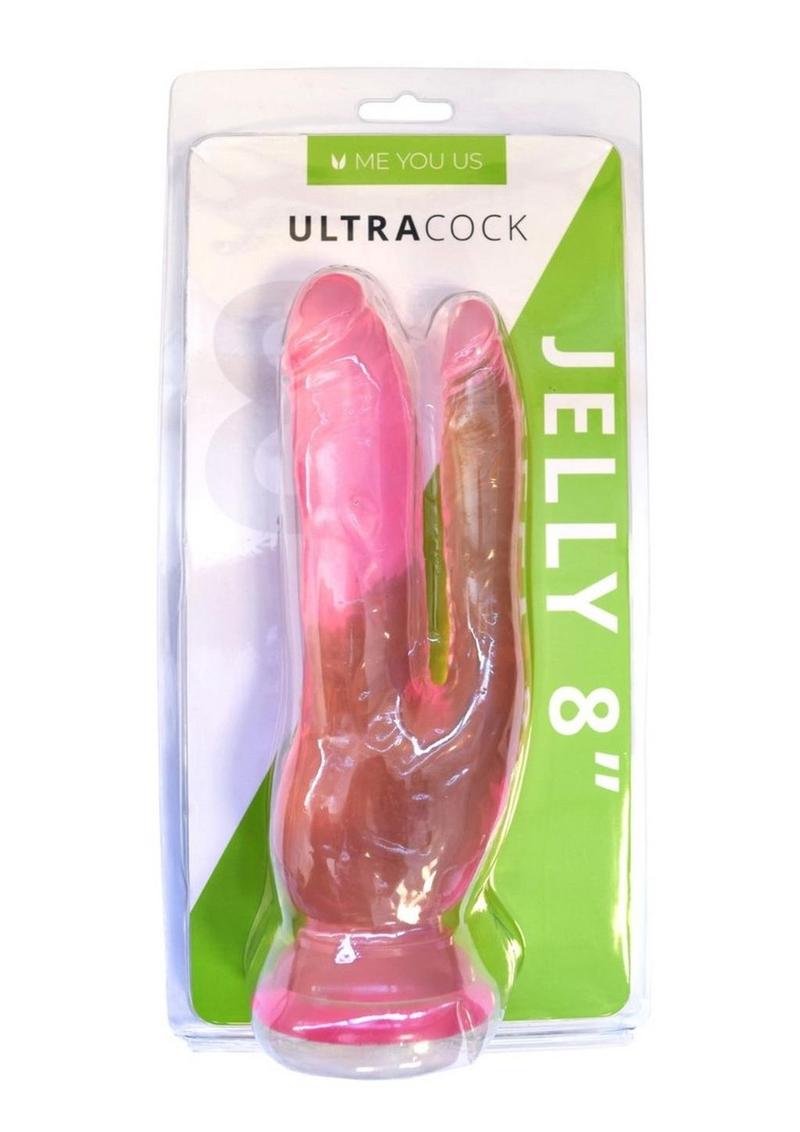 ME YOU US Ultracock Jelly Double Penetrator 8in - Pink