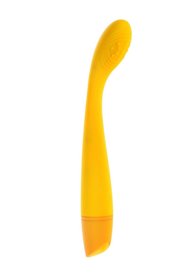 Selopa Lemon Squeeze Rechargeable Silicone G-Spot Vibrator - Yellow