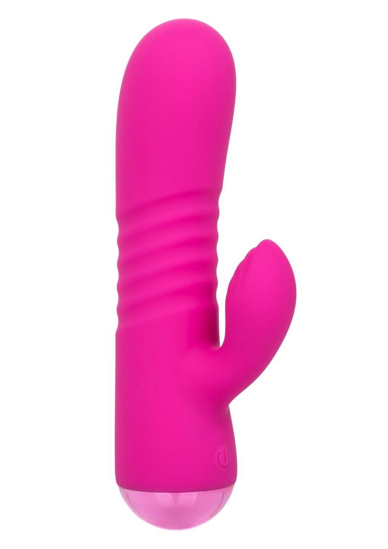 Thicc Chubby Honey Dual Motor Vibrator with Clitoral Stimulator - Pink
