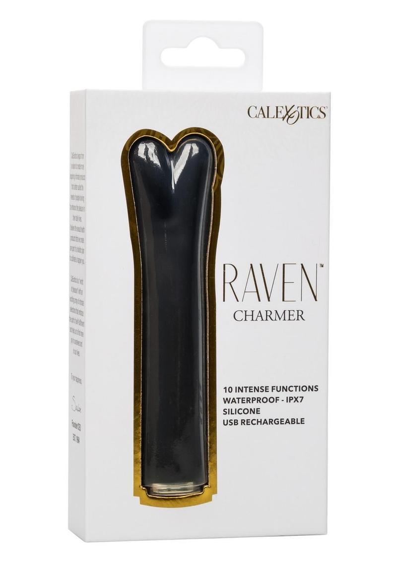 Raven Charmer Rechargeable Silicone Bullet - Black
