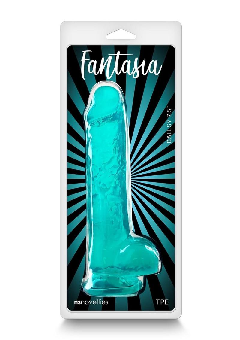 Fantasia Ballsy Dildo 4.5in - Teal