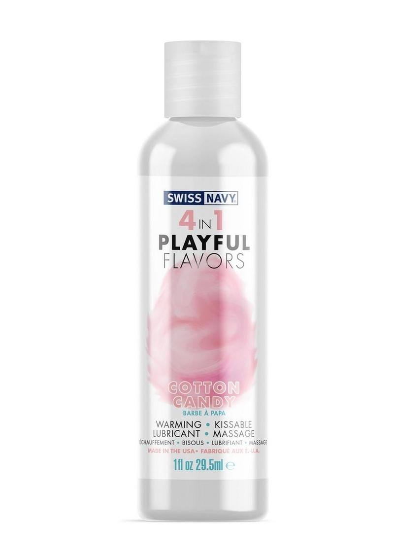Swiss Navy 4 In 1 Flavored Lubricant 1oz - Cotton Candy