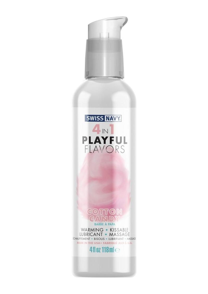 Swiss Navy 4 in 1 Flavored Lubricant 4oz - Cotton Candy