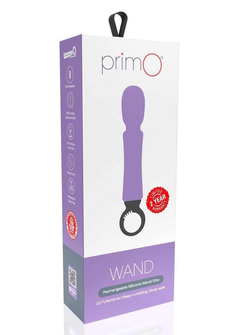 PrimO Rechargeable Silicone Wand - Lavender
