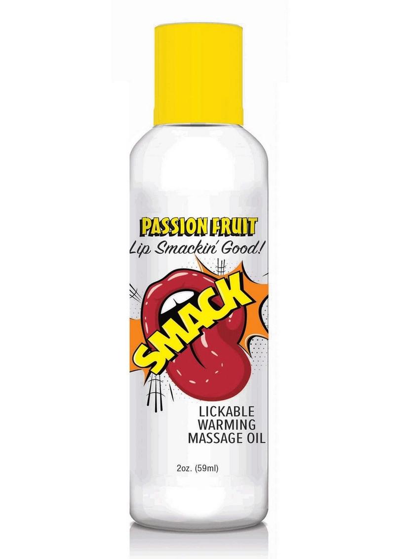 Smack Lickable Massage Oil 2oz - Passion Fruit