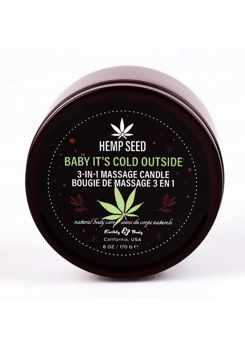 Hemp Seed 3-in-1 Holiday Candle Baby It`s Cold Outside 6oz / 170g