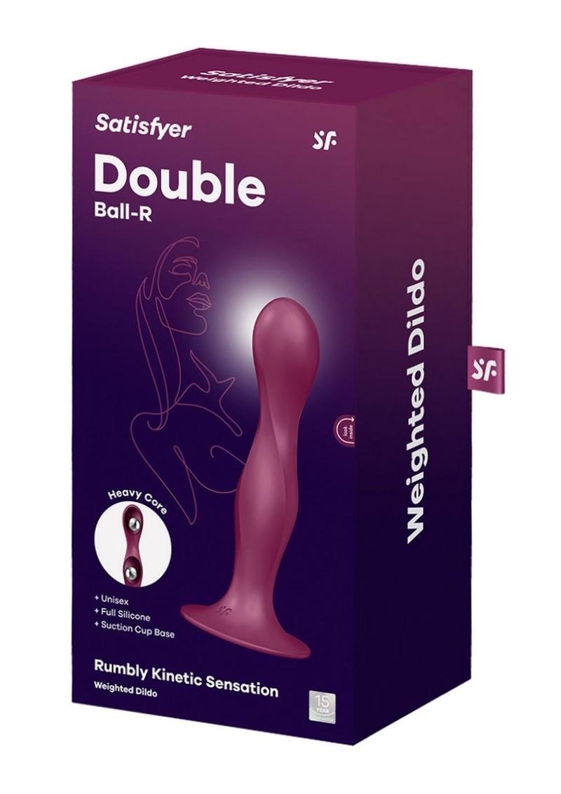 Satisfyer Double Ball-R Silicone Vibrating Balls - Red