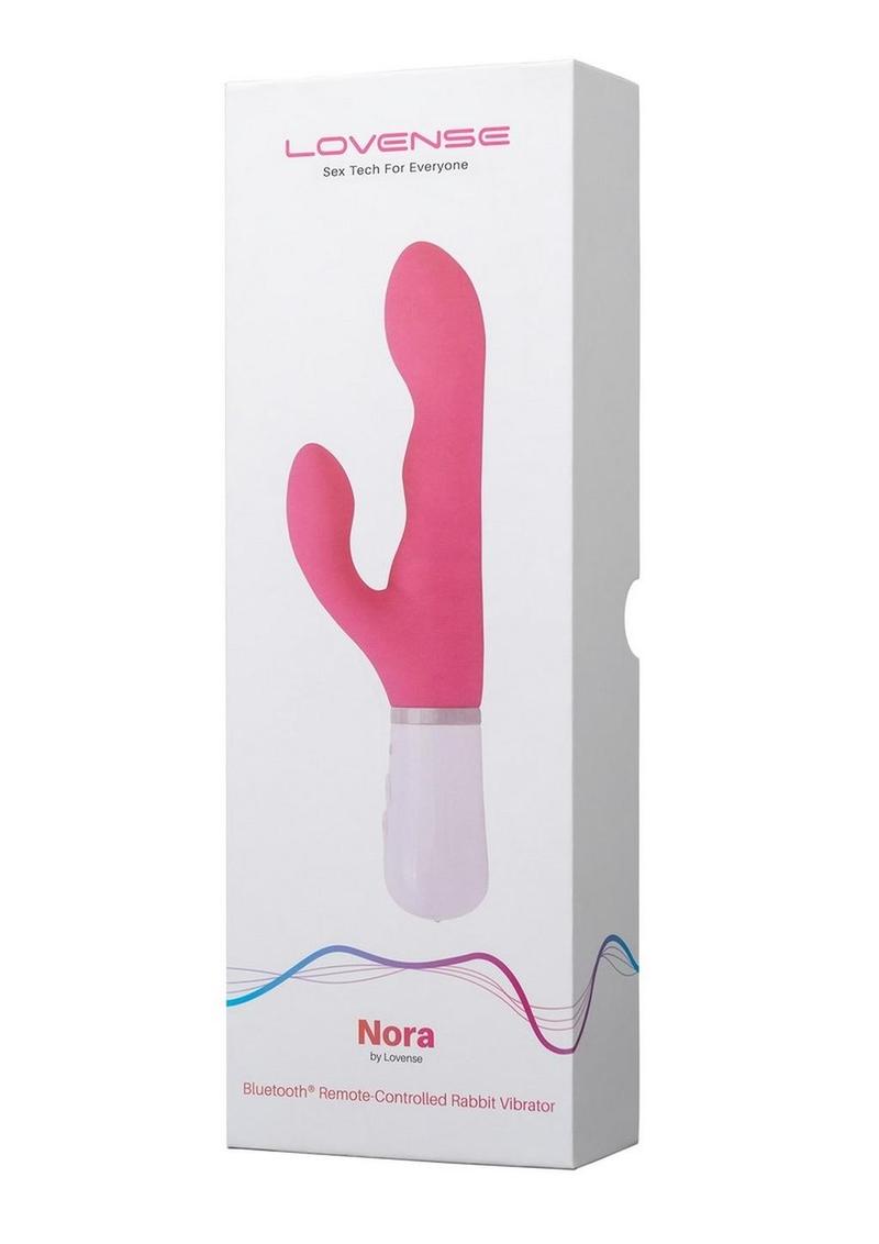 Lovense Nora Remote Controlled Rabbit Vibrator - Pink