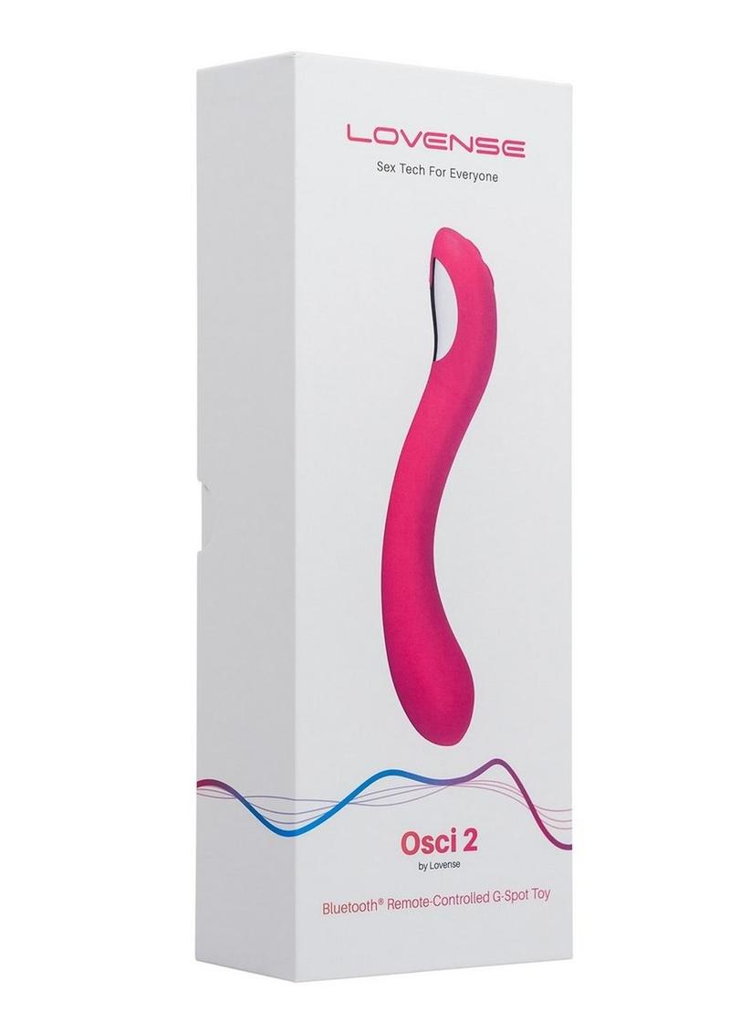 Lovense OSCI 2 Rechargeable Remote Control G-Spot Vibrator - Pink