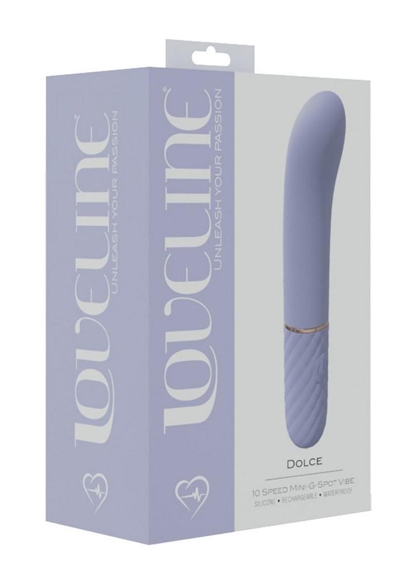 LoveLine Dolce Silicone Rechargeable 10 Speed Mini G-Spot Vibrator - Lavender
