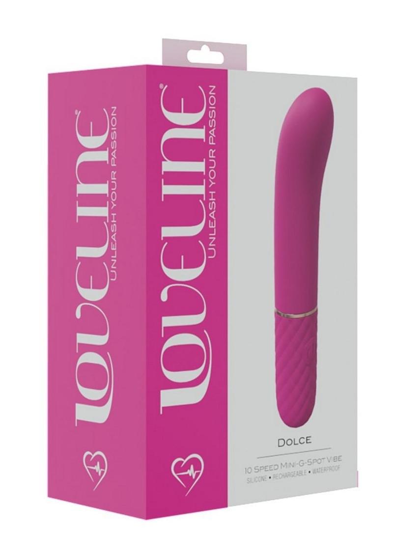 LoveLine Dolce Silicone Rechargeable 10 Speed Mini G-Spot Vibrator - Pink