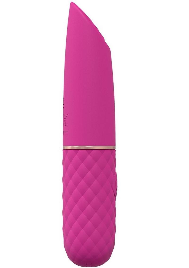 LoveLine Beso Silicone Rechargeable 10 Speed Mini Lipstick Vibrator - Pink