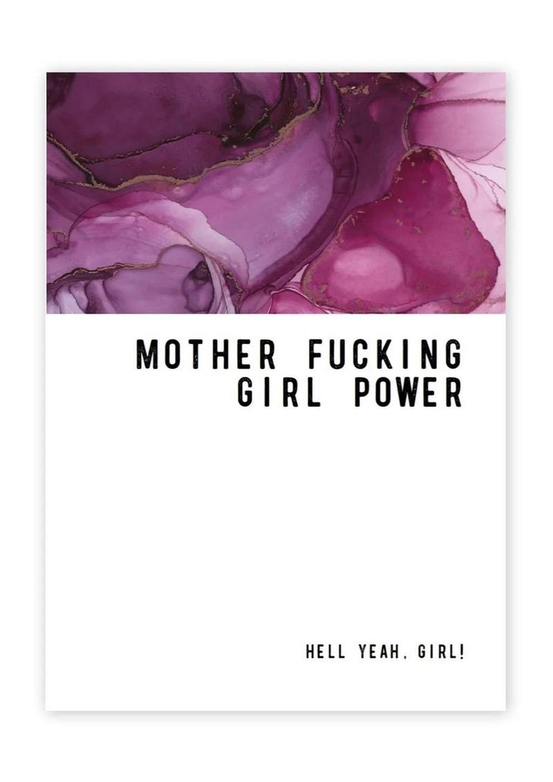 Warm Human Girl Power Greeting Card