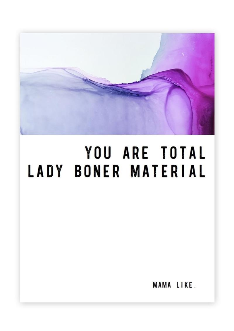 Warm Human Lady Boner Greeting Card