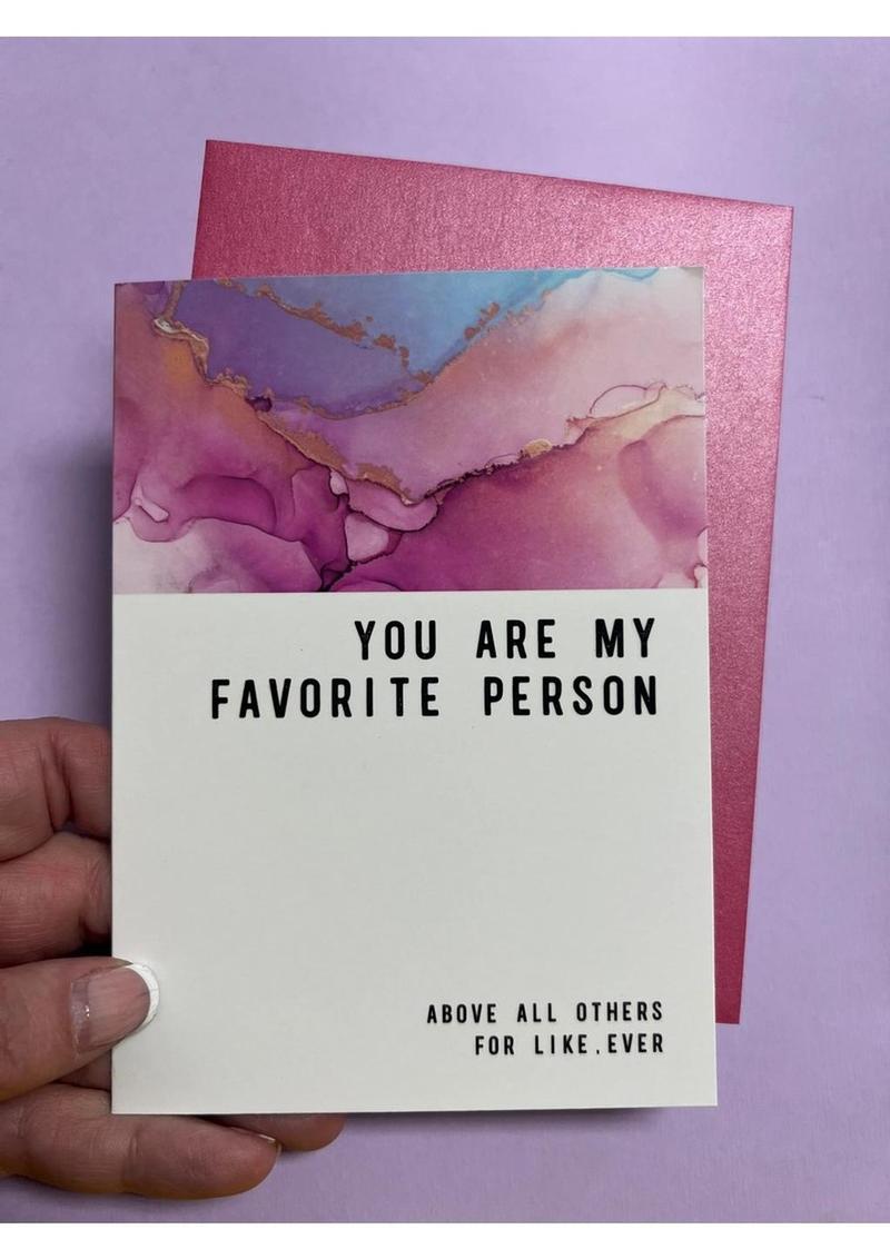 Warm Human 	Favorite Person Greeting Card