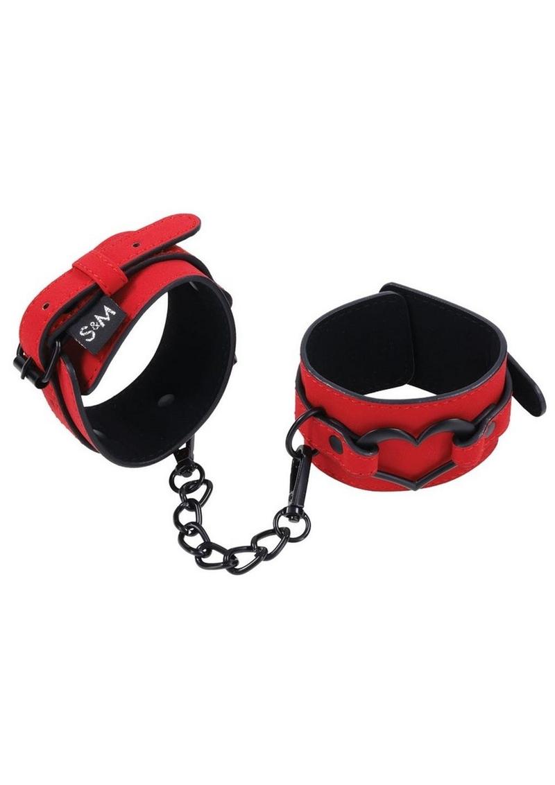 Sex and Mischief Amor Handcuffs - Red/Black
