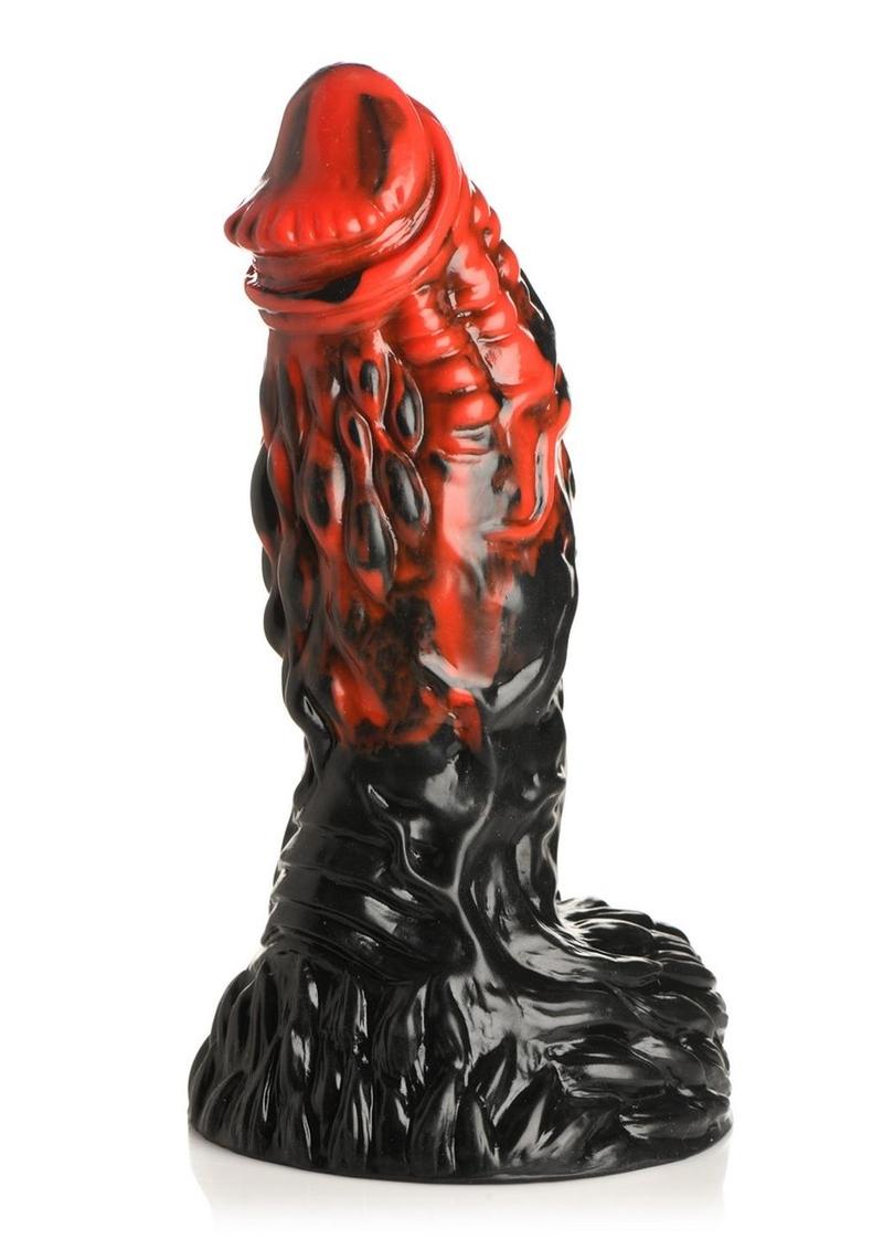 Creature Cocks Vulcan Silicone Dildo - Red/Black