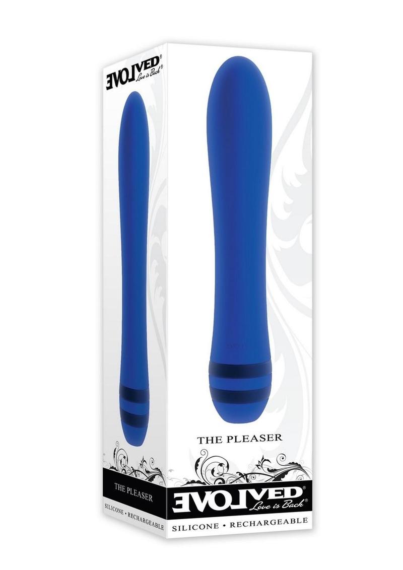 The Pleaser Silicone Rechargeable Vibrator - Blue