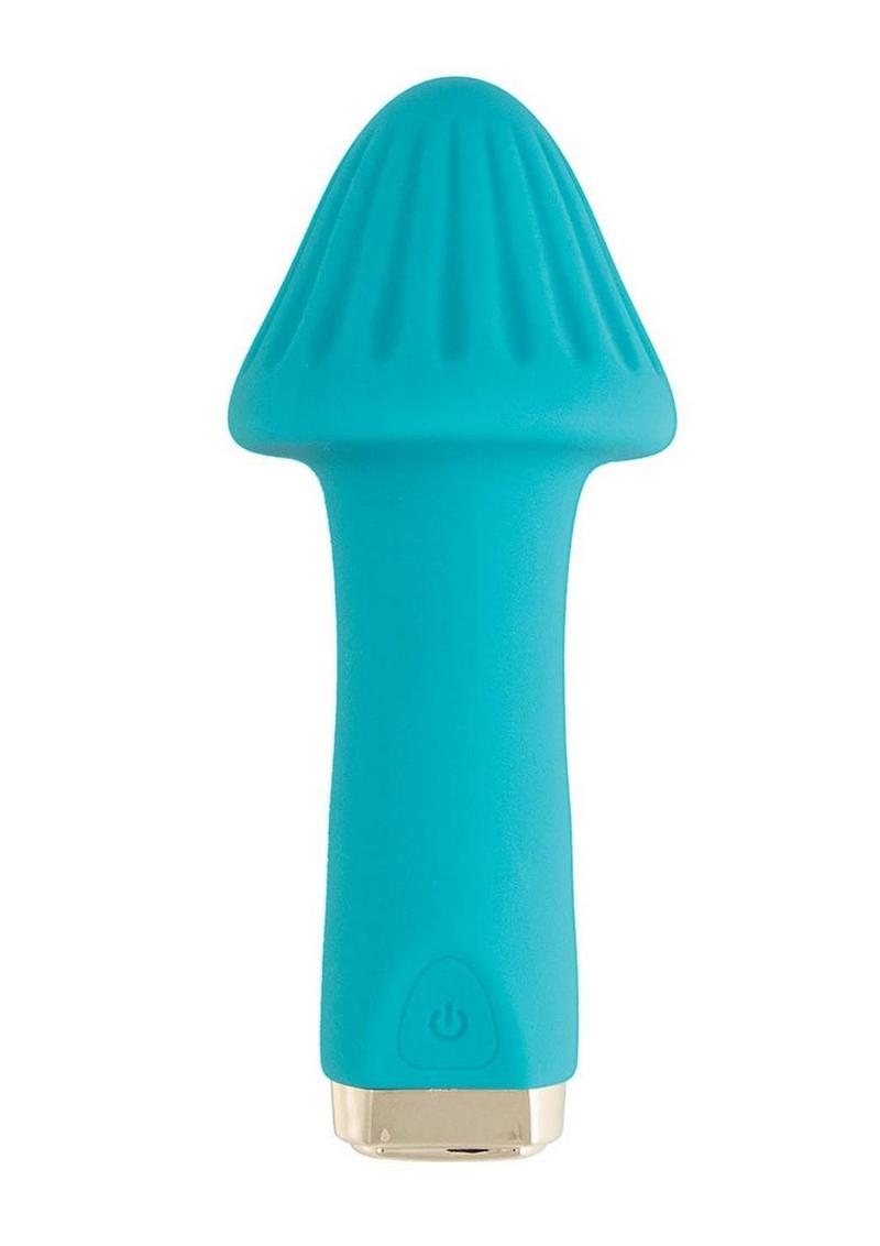 My Secret Shroom Rechargeable Silicone Vibrator - Aqua