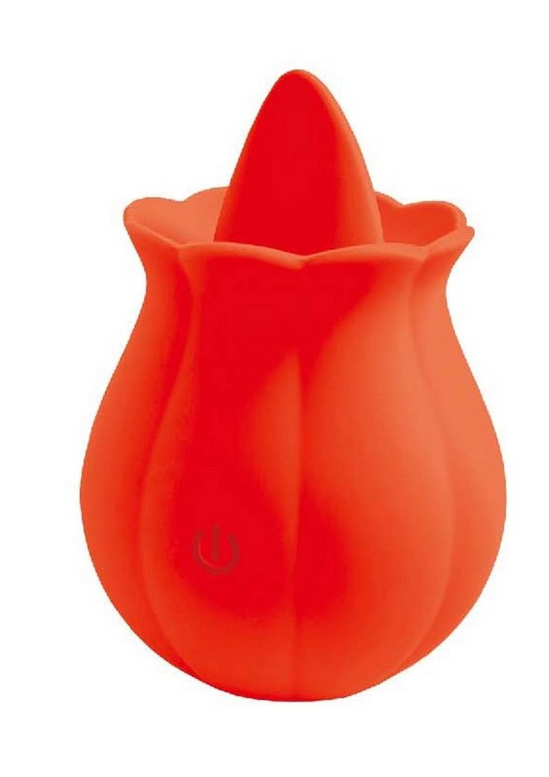Clit-Tastic Erotic Clit Licker Rechargeable Silicone Clitoral Vibrator - Red