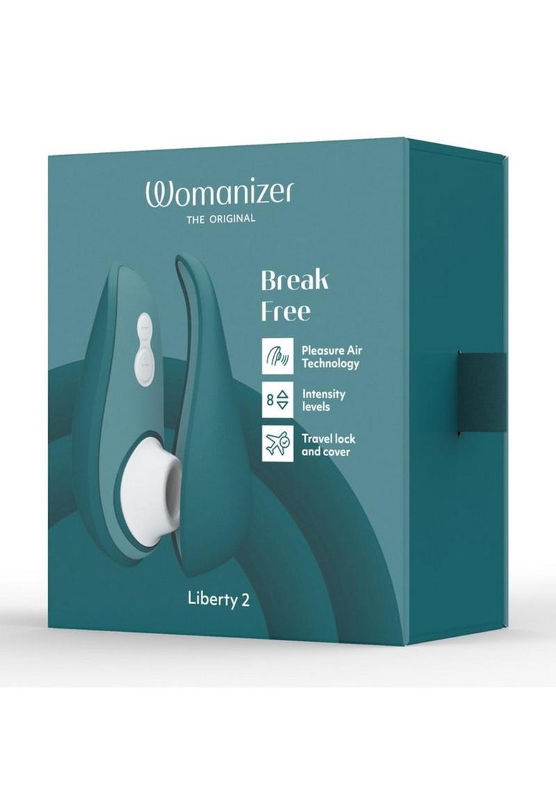 Womanizer Liberty 2 Rechargeable Silicone Clitoral Stimulator - Dark Petrol