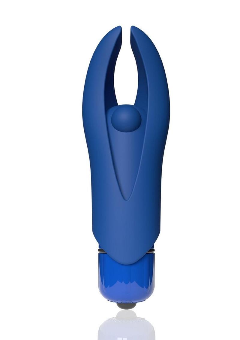 4B Demon Rechargeable Silicone Mini Clitoral Stimulating Vibrator - Blueberry