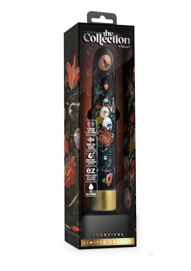 The Collection Bountiful Slimline Vibrator - Black/Multicolor