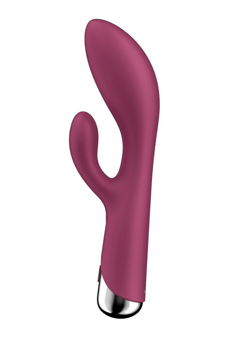 Satisfyer Spinning Rabbit 1 Rechargeable Silicone Rabbit Vibrator - Red