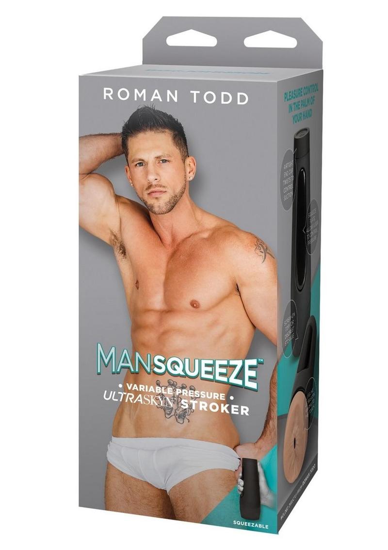 Man Squeeze Roman Todd Ultraskyn Masturbator - Butt - Vanilla