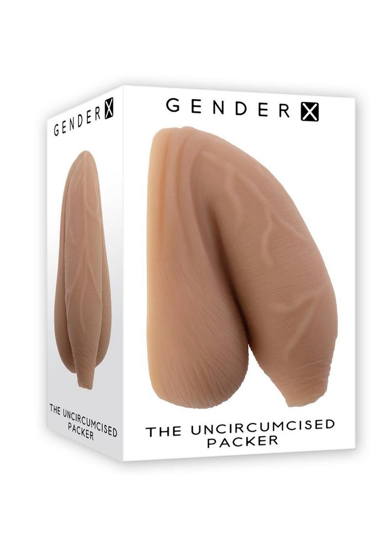 Gender X TPE Uncircumsized Packer Dildo - Caramel