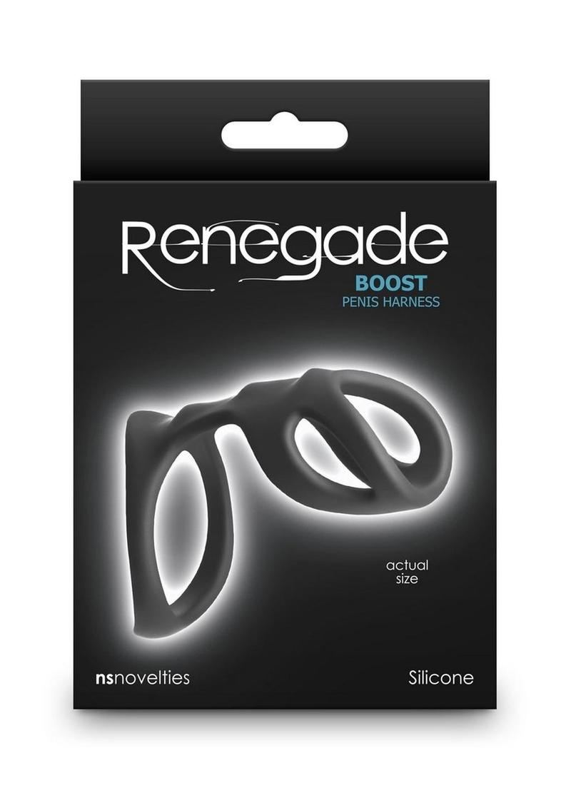 Renegade Boost Silicone Cock Ring - Black