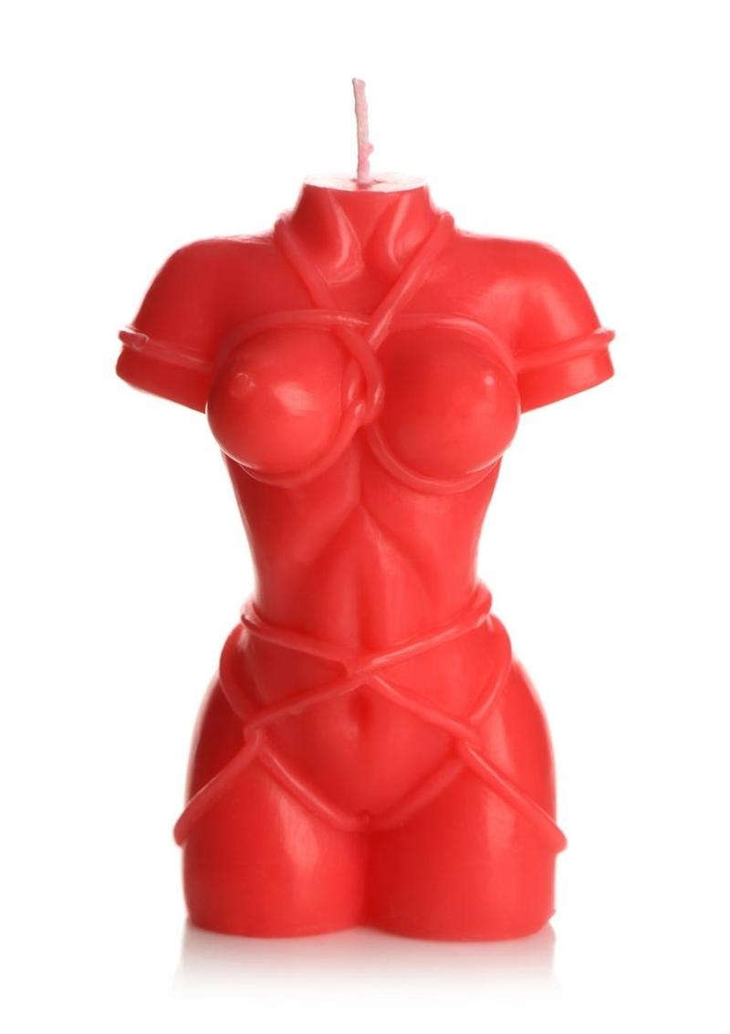 Master Series Bound Goddess Drip Candle - Red