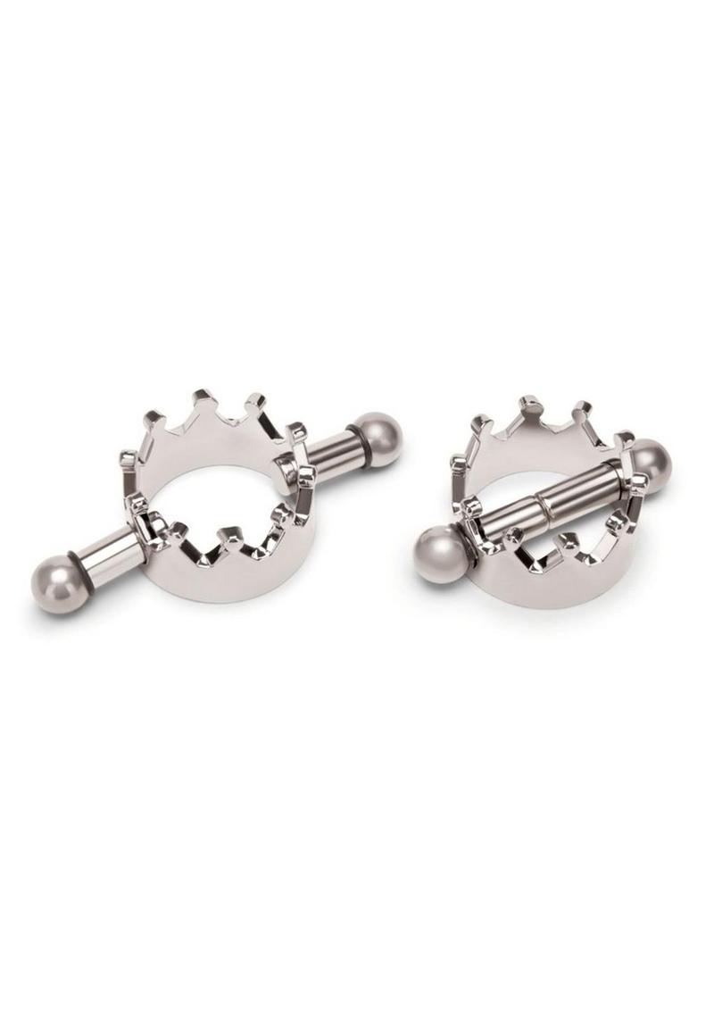 Prowler RED Magnetic Nipple Crown Clamps - Silver
