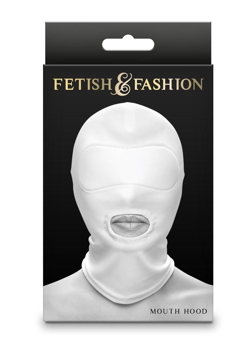 Fetish and Fashion Mouth Hood - White