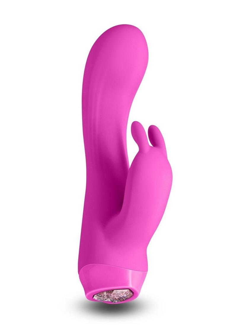 Charms Ivy Rechargeable Silicone Rabbit Vibrator- Magenta