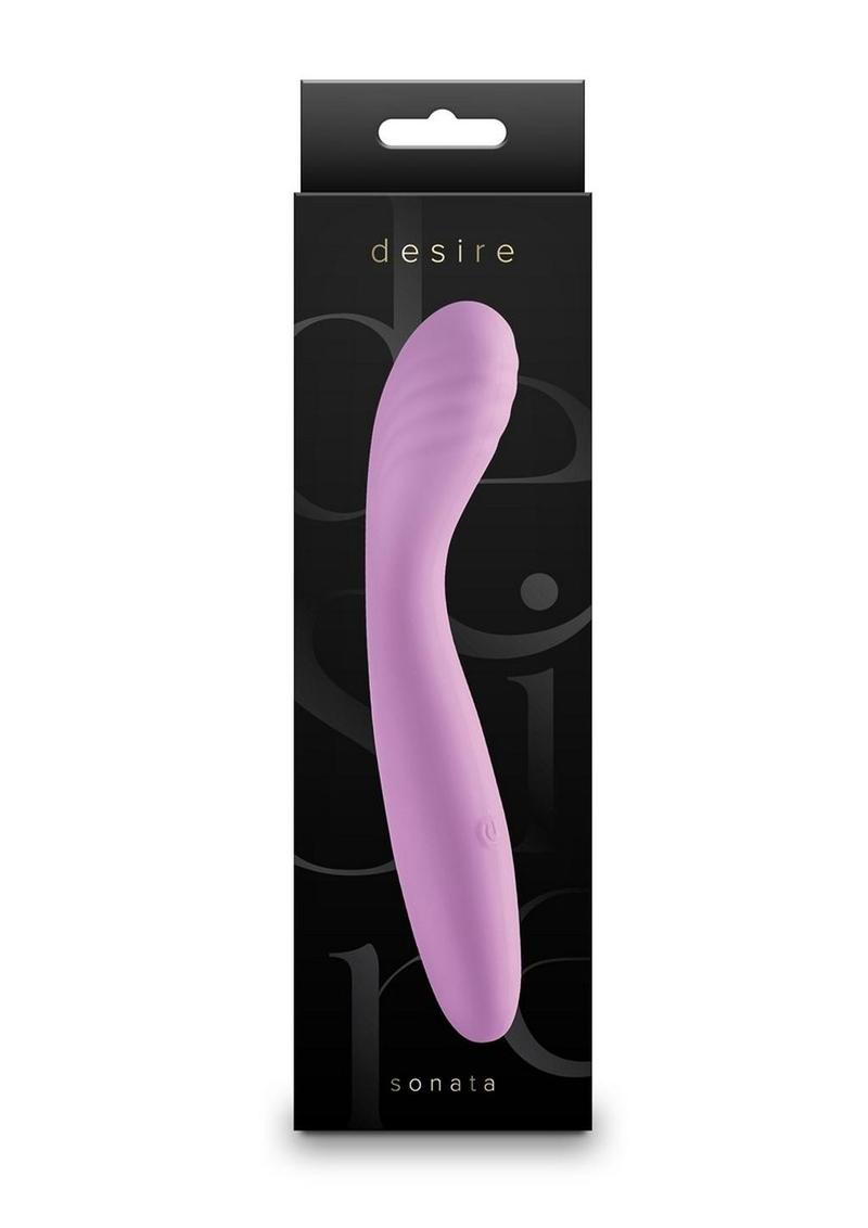 Desire Sonata Rechargeable Silicone G-Spot Vibrator - Lavender