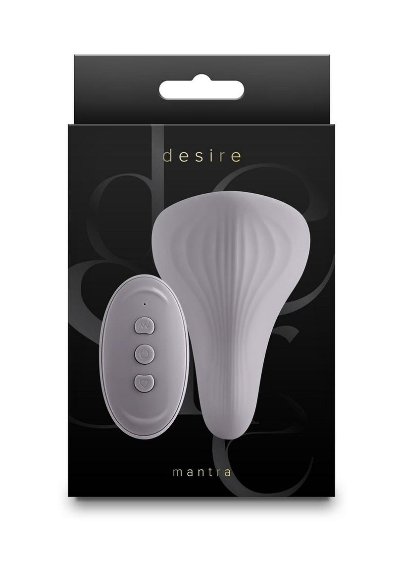 Desire Mantra Rechargeable Silicone Vibrator - Gray