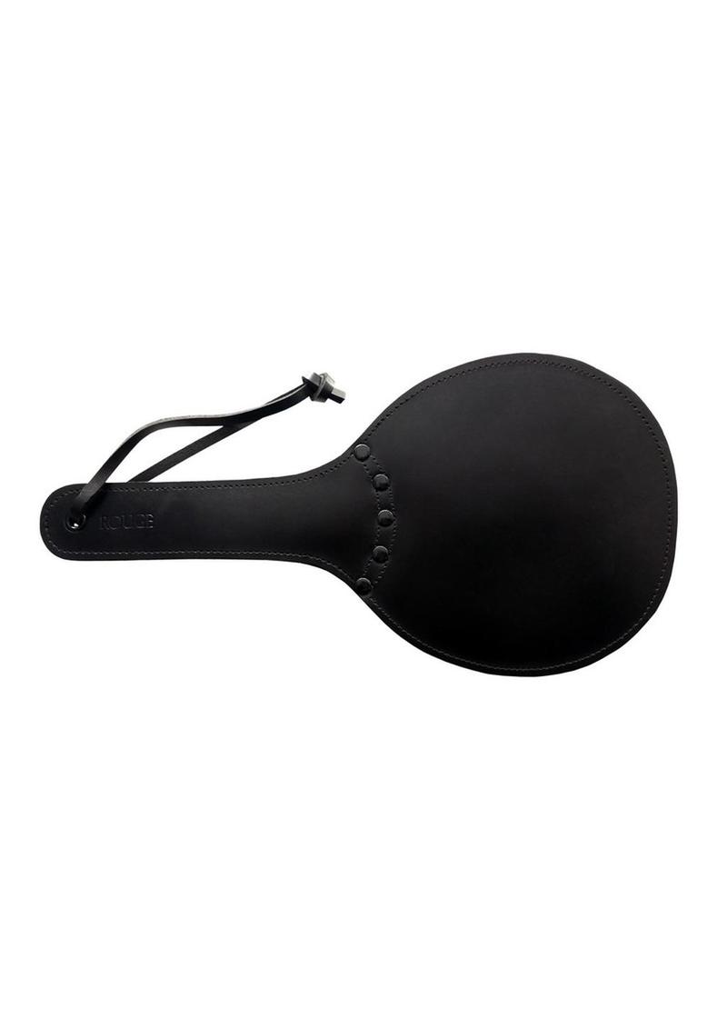 Padded Leather Ping Pong Paddle - Black