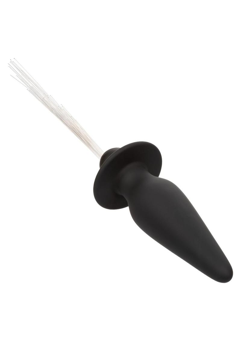 Southern Lights Rechargeable Silicone Vibrating Light Up Anal Probe - Black